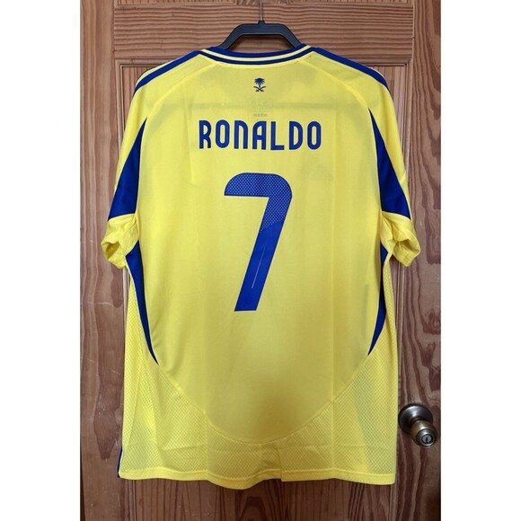 Adidas Al Nassr Cristiano Ronaldo #7 Home Jersey 24/25 Men's Size XL JP0459 - Picture 8 of 11